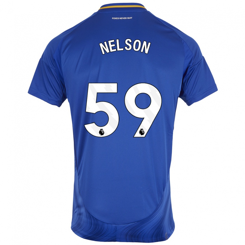 Kandiny Herren Ronny Nelson #59 Blau Weiß Heimtrikot Trikot 2024/25 T-Shirt