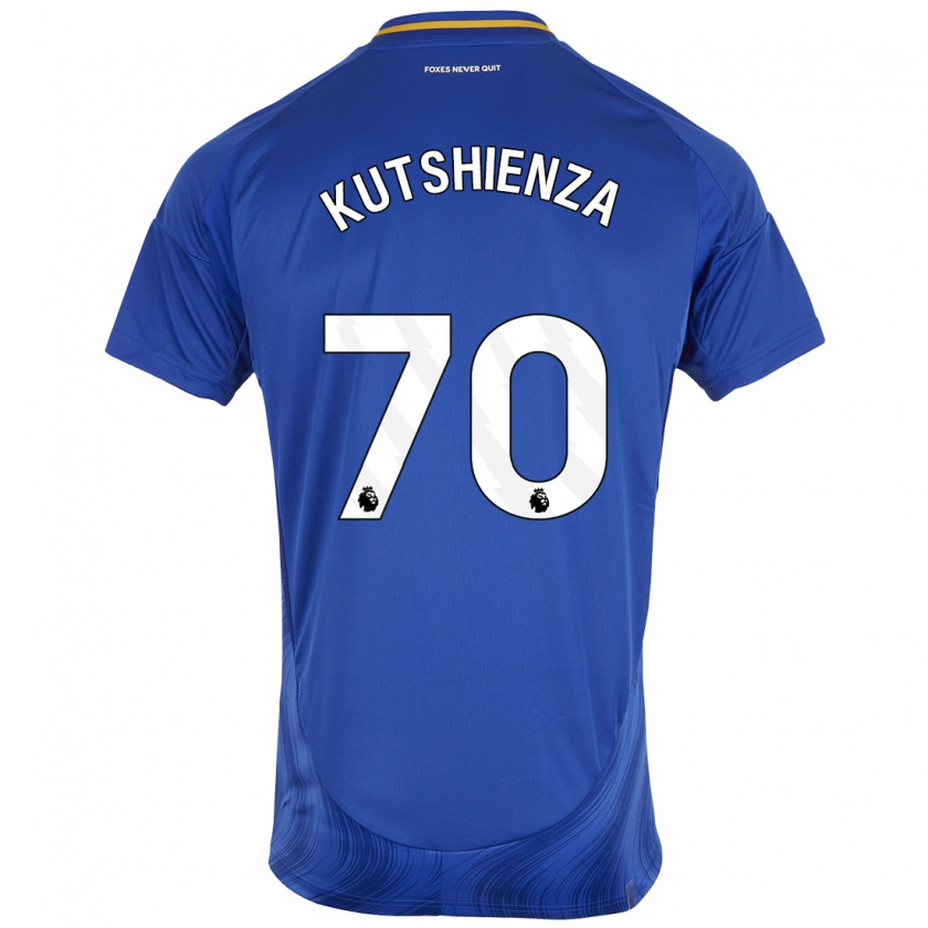 Kandiny Herren Jesper Kutshienza #70 Blau Weiß Heimtrikot Trikot 2024/25 T-Shirt