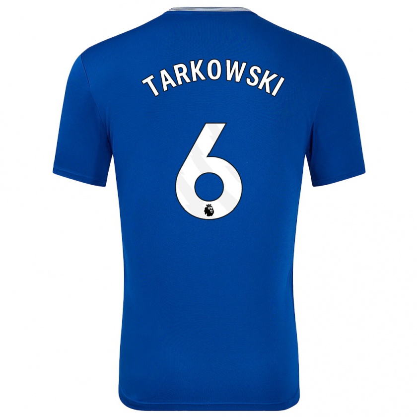 Kandiny Herren James Tarkowski #6 Blau Mit Heimtrikot Trikot 2024/25 T-Shirt