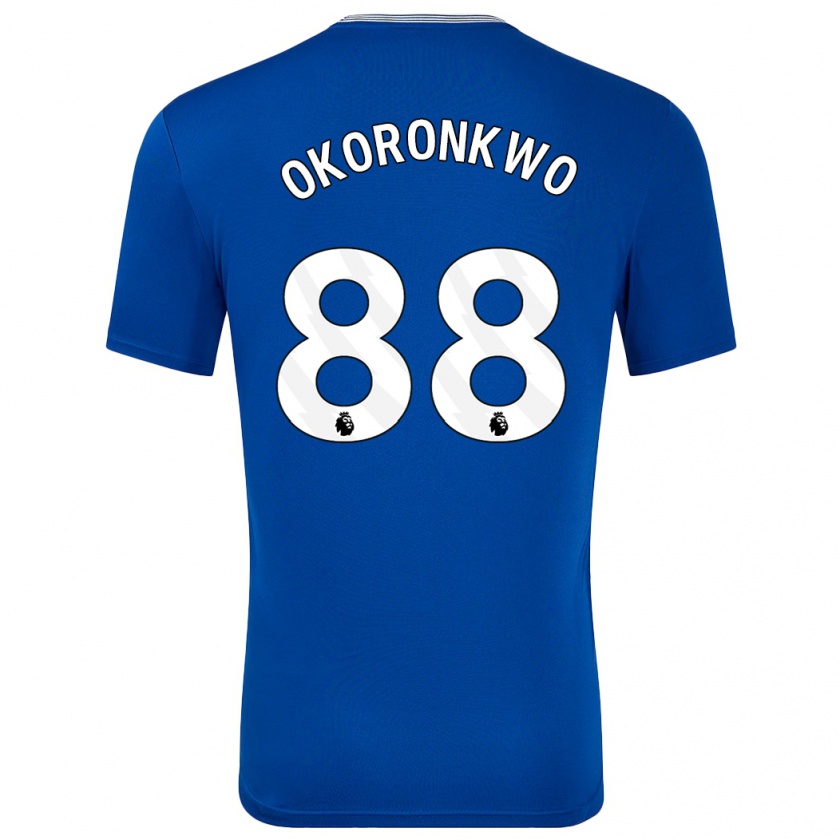 Kandiny Herren Francis Okoronkwo #88 Blau Mit Heimtrikot Trikot 2024/25 T-Shirt