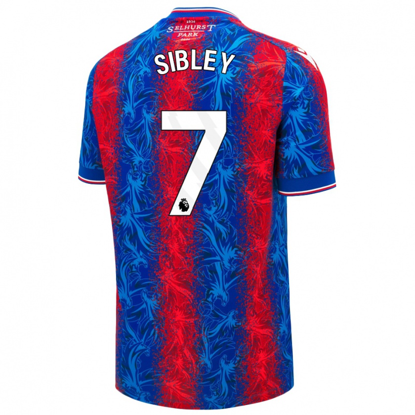 Kandiny Herren Isabella Sibley #7 Rot Blauen Streifen Heimtrikot Trikot 2024/25 T-Shirt