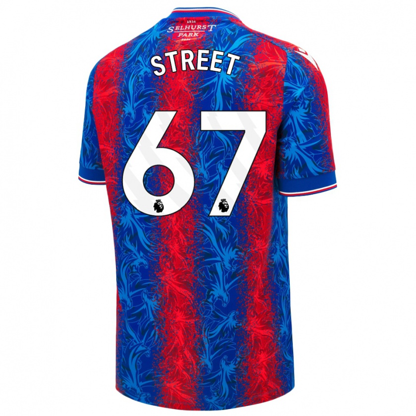 Kandiny Herren Rob Street #67 Rot Blauen Streifen Heimtrikot Trikot 2024/25 T-Shirt