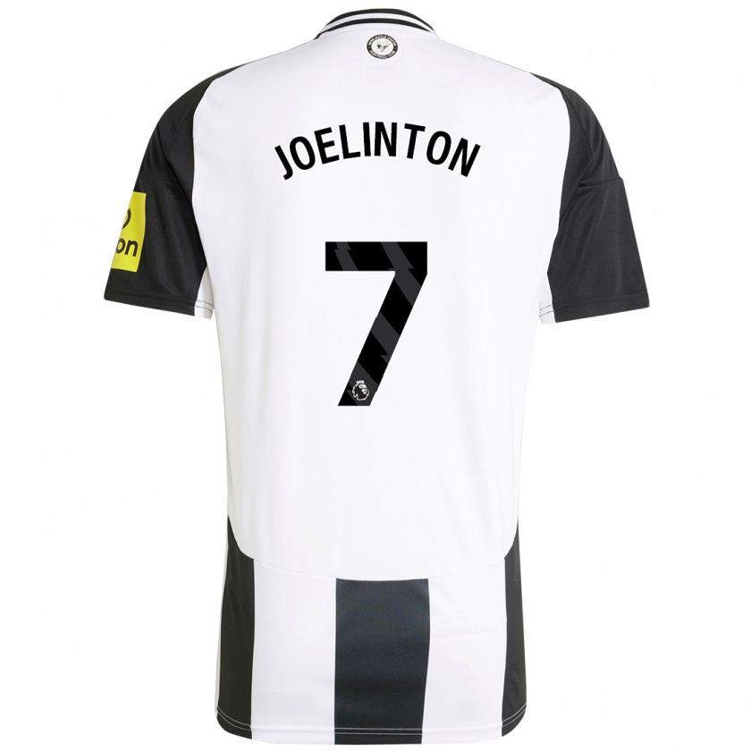 Kandiny Herren Joelinton #7 Weiß Schwarz Heimtrikot Trikot 2024/25 T-Shirt