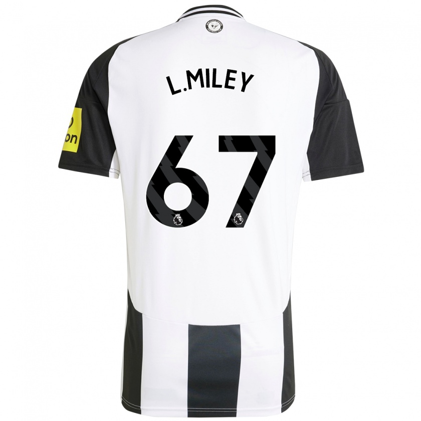 Kandiny Herren Lewis Miley #67 Weiß Schwarz Heimtrikot Trikot 2024/25 T-Shirt