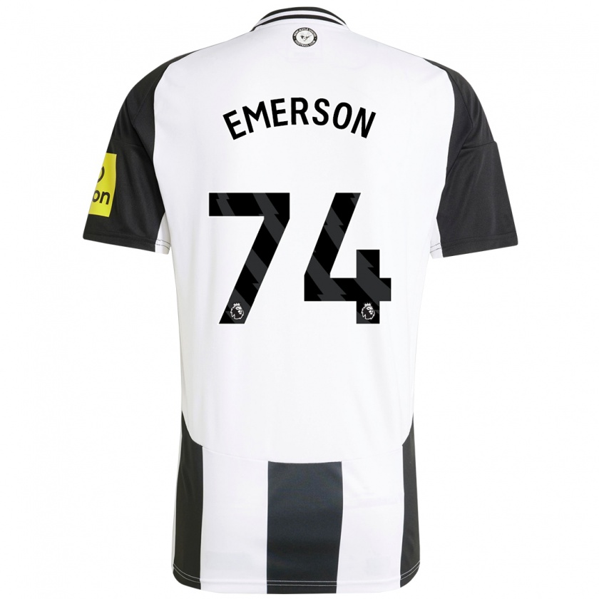 Kandiny Herren Johnny Emerson #74 Weiß Schwarz Heimtrikot Trikot 2024/25 T-Shirt