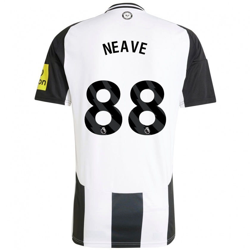 Kandiny Herren Sean Neave #88 Weiß Schwarz Heimtrikot Trikot 2024/25 T-Shirt