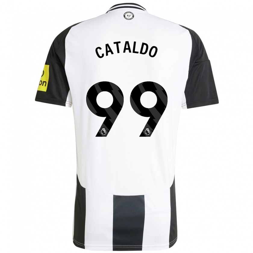 Kandiny Herren Lia Cataldo #99 Weiß Schwarz Heimtrikot Trikot 2024/25 T-Shirt