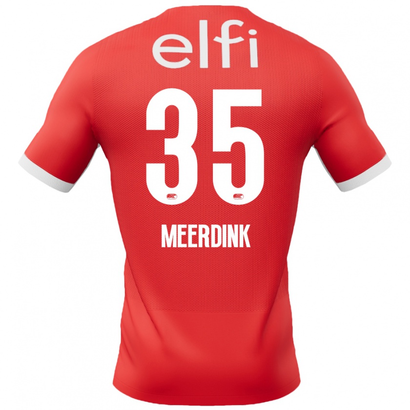 Kandiny Herren Mexx Meerdink #35 Rot Weiß Heimtrikot Trikot 2024/25 T-Shirt