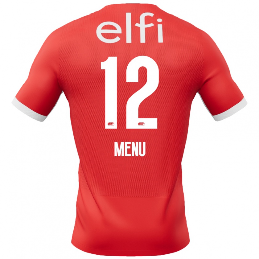 Kandiny Herren Mathijs Menu #12 Rot Weiß Heimtrikot Trikot 2024/25 T-Shirt