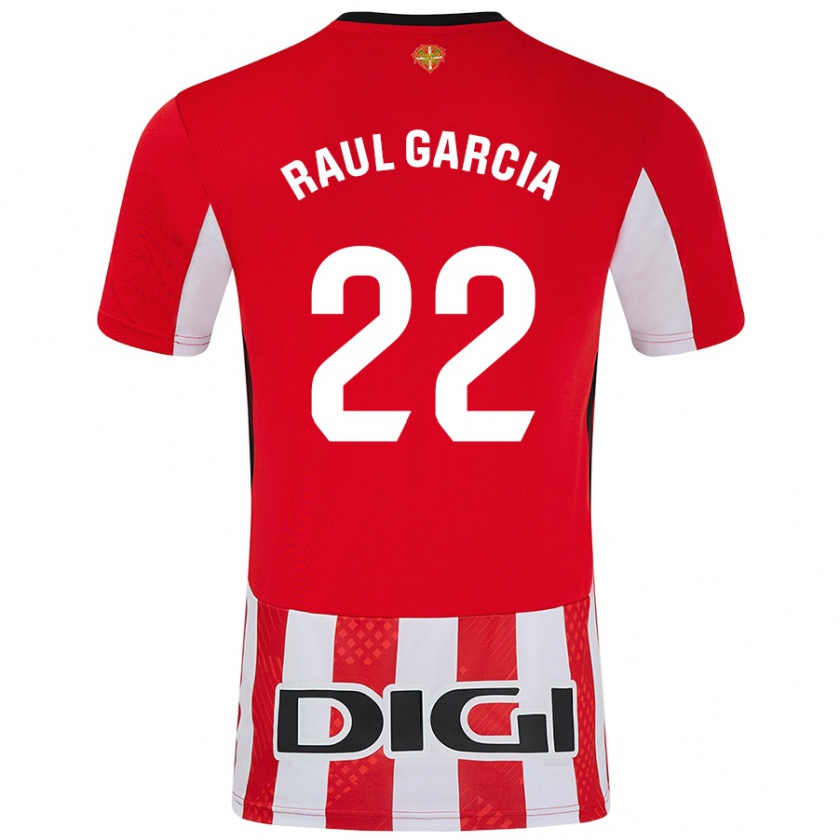 Kandiny Herren Raúl García #22 Rot Weiß Heimtrikot Trikot 2024/25 T-Shirt