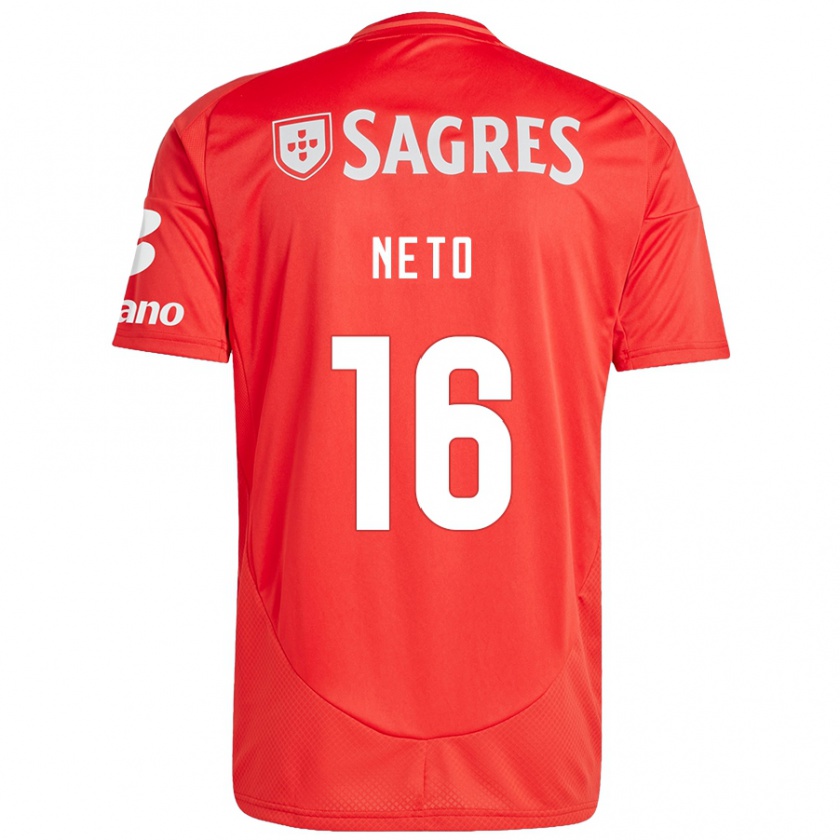 Kandiny Herren Martim Neto #16 Rot Weiß Heimtrikot Trikot 2024/25 T-Shirt