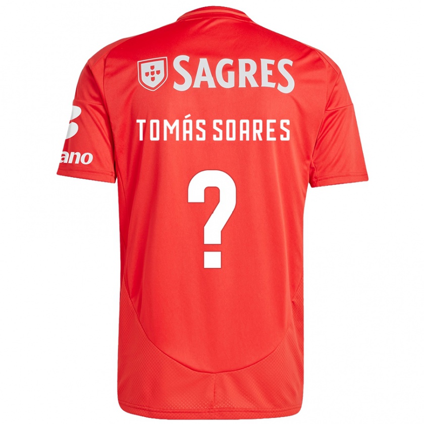 Kandiny Herren Tomás Soares #0 Rot Weiß Heimtrikot Trikot 2024/25 T-Shirt