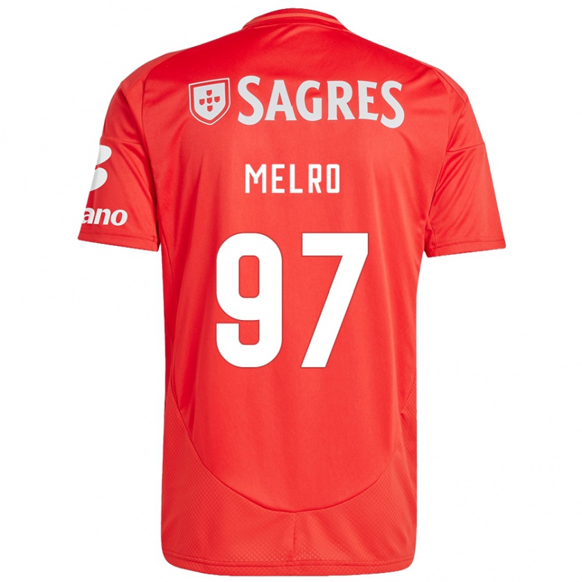 Kandiny Herren José Melro #97 Rot Weiß Heimtrikot Trikot 2024/25 T-Shirt