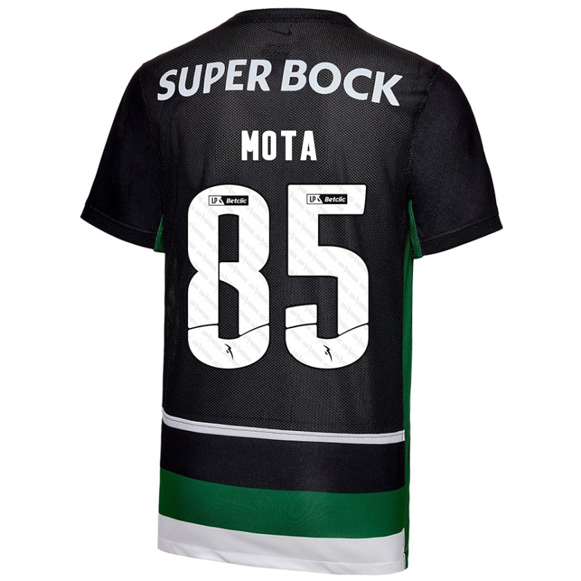 Kandiny Herren Rafael Mota #85 Schwarz Weiß Grün Heimtrikot Trikot 2024/25 T-Shirt