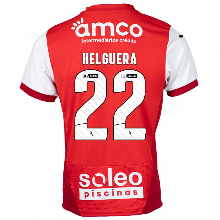 Kandiny Herren Thiago Helguera #22 Rot Weiß Heimtrikot Trikot 2024/25 T-Shirt