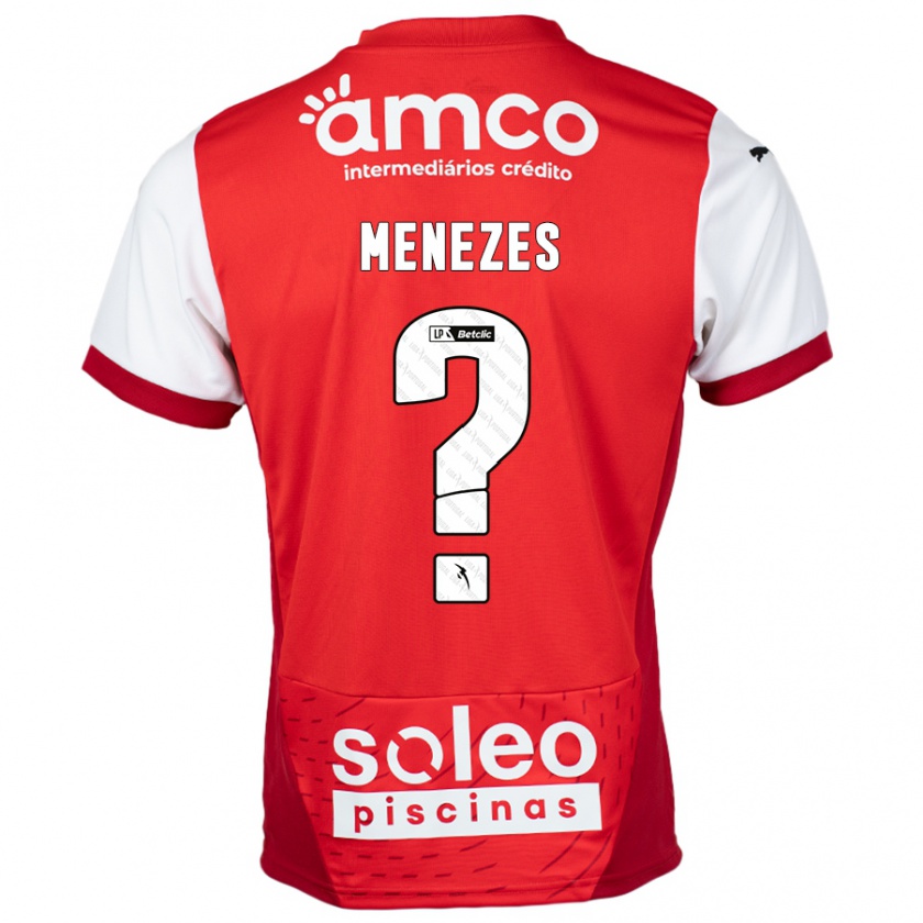 Kandiny Herren Gabriel Menezes #0 Rot Weiß Heimtrikot Trikot 2024/25 T-Shirt