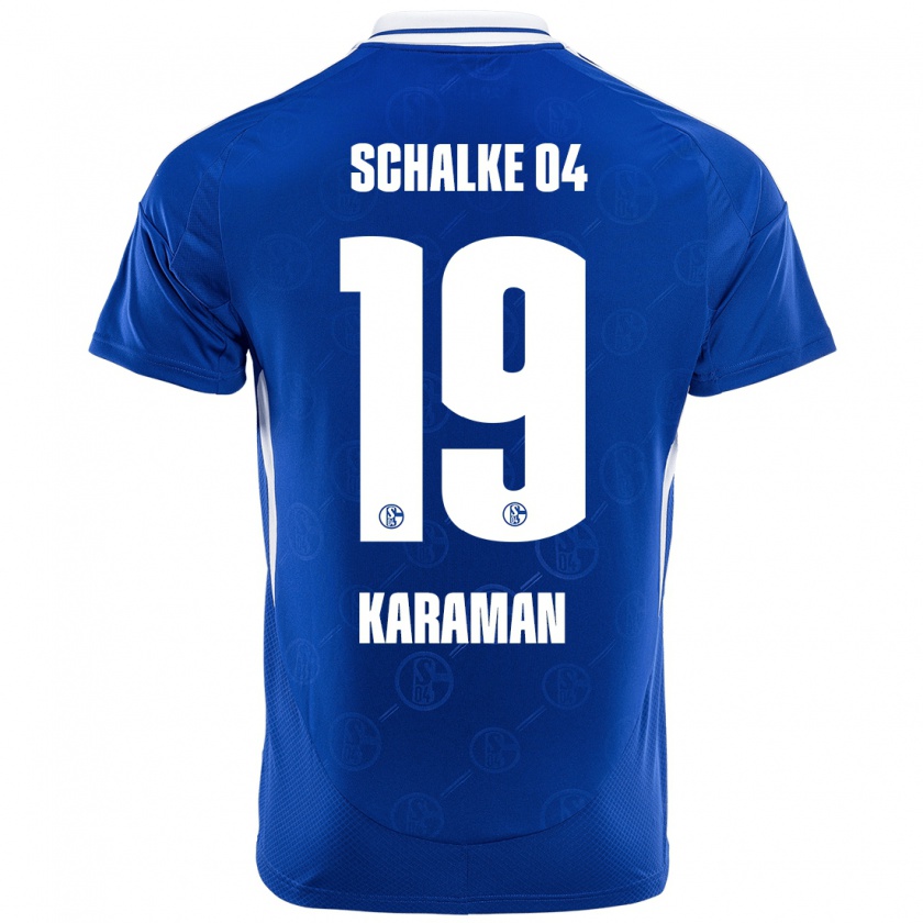 Kandiny Herren Kenan Karaman #19 Königsblau Heimtrikot Trikot 2024/25 T-Shirt