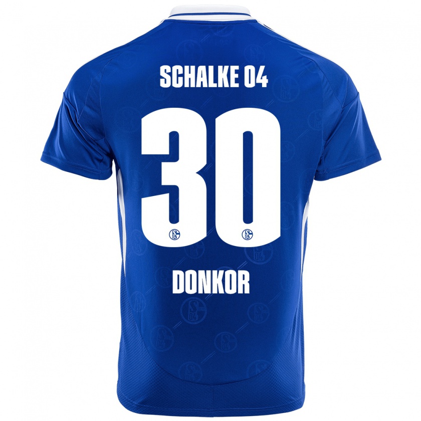 Kandiny Herren Anton Donkor #30 Königsblau Heimtrikot Trikot 2024/25 T-Shirt