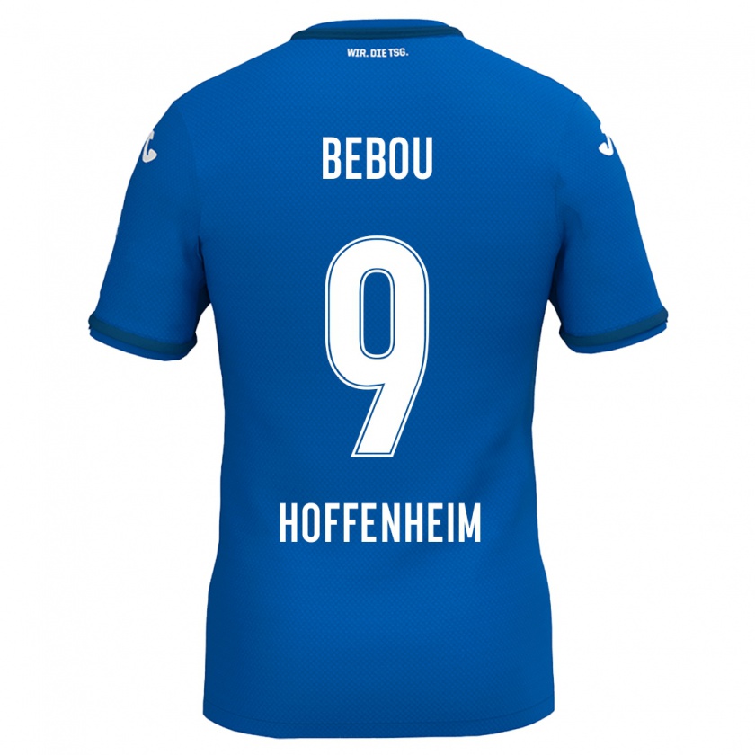 Kandiny Herren Ihlas Bebou #9 Königsblau Heimtrikot Trikot 2024/25 T-Shirt