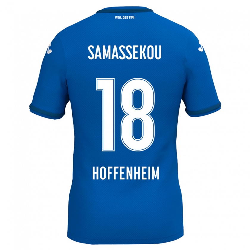 Kandiny Herren Diadié Samassékou #18 Königsblau Heimtrikot Trikot 2024/25 T-Shirt