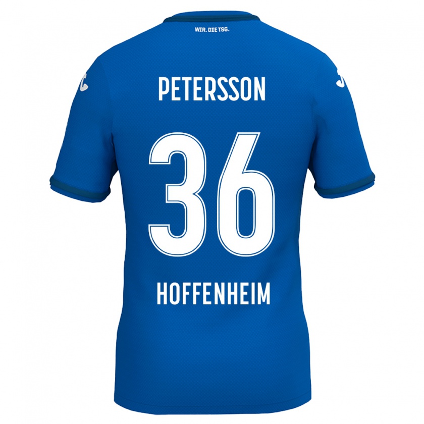 Kandiny Herren Lúkas Petersson #36 Königsblau Heimtrikot Trikot 2024/25 T-Shirt