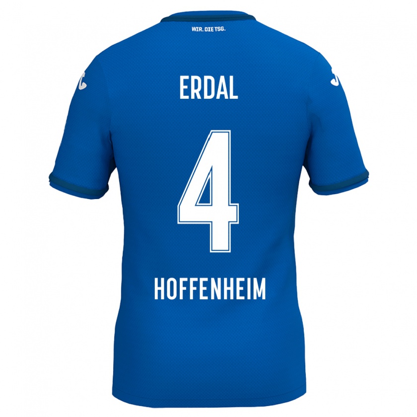 Kandiny Herren İzzet Erdal #4 Königsblau Heimtrikot Trikot 2024/25 T-Shirt