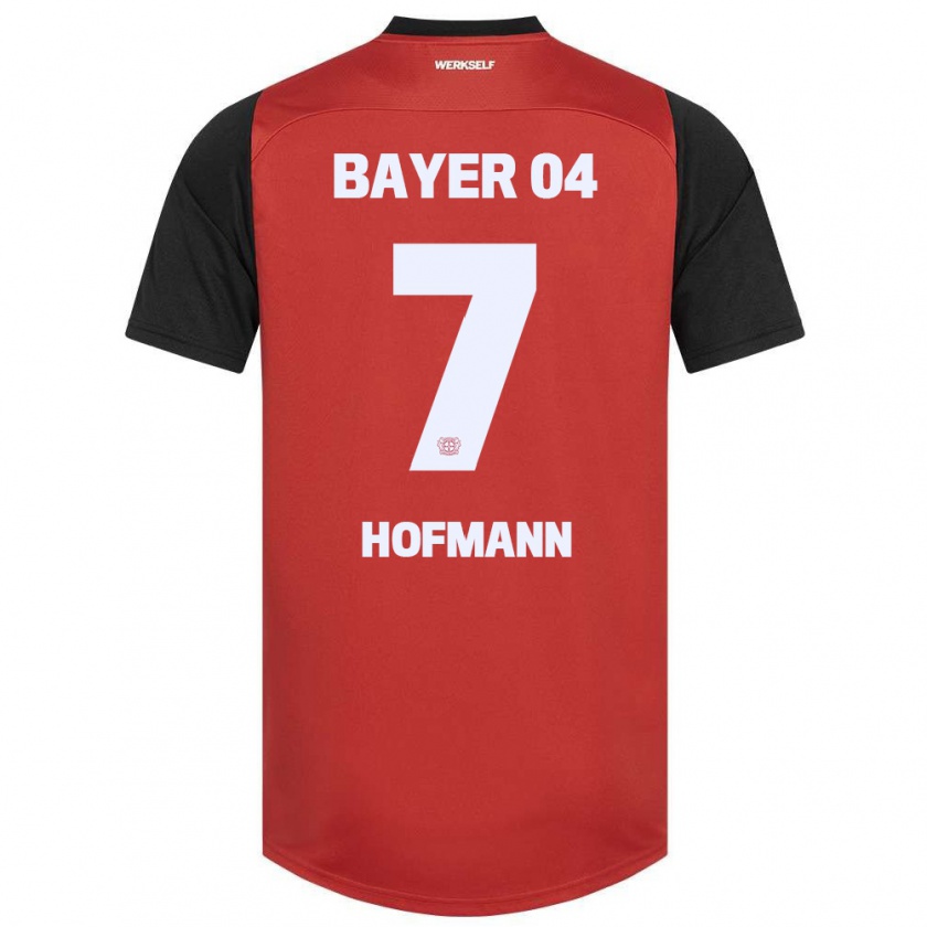 Kandiny Herren Jonas Hofmann #7 Rot Schwarz Heimtrikot Trikot 2024/25 T-Shirt