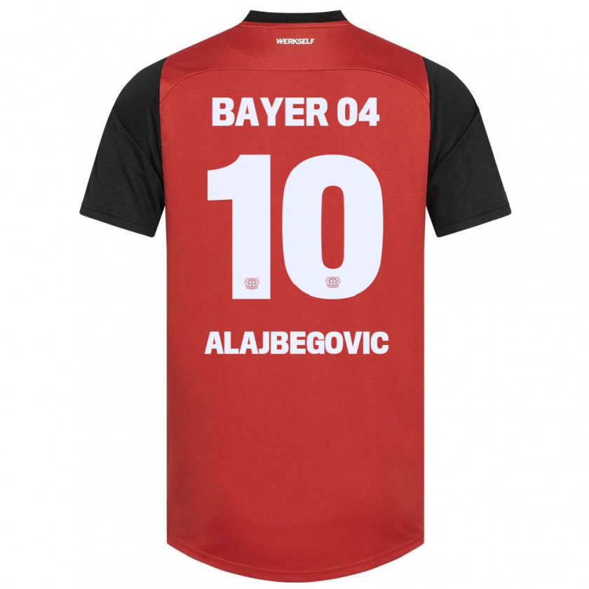 Kandiny Herren Kerim Alajbegovic #10 Rot Schwarz Heimtrikot Trikot 2024/25 T-Shirt