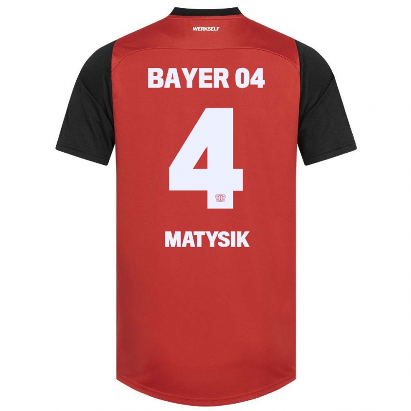 Kandiny Herren Sylwia Matysik #4 Rot Schwarz Heimtrikot Trikot 2024/25 T-Shirt