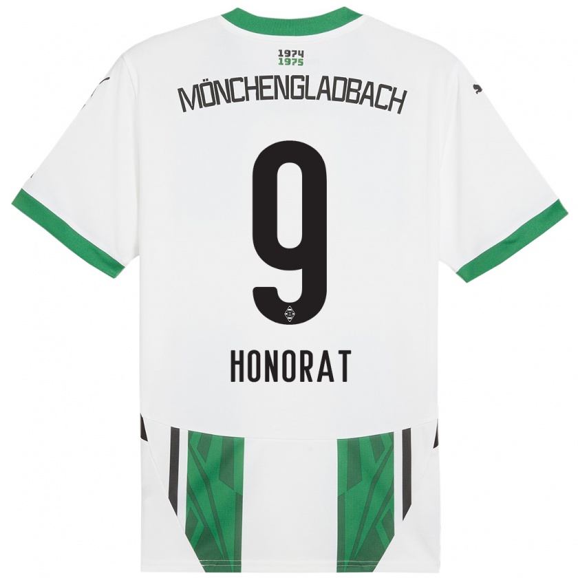 Kandiny Herren Franck Honorat #9 Weiß Grün Heimtrikot Trikot 2024/25 T-Shirt