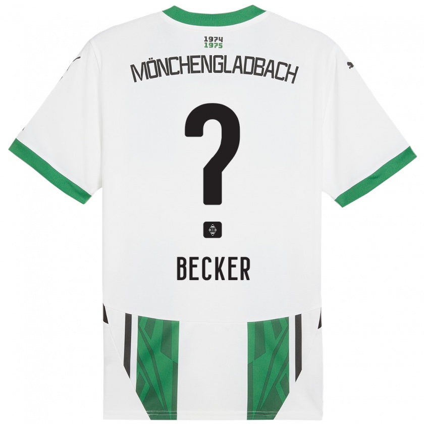 Kandiny Herren Benjamin Becker #0 Weiß Grün Heimtrikot Trikot 2024/25 T-Shirt