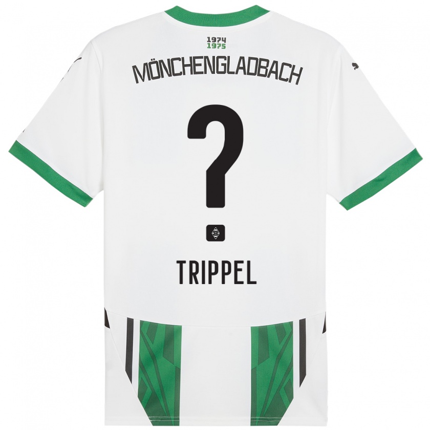 Kandiny Herren Marcello Trippel #0 Weiß Grün Heimtrikot Trikot 2024/25 T-Shirt