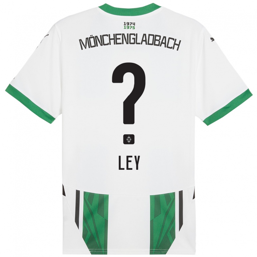 Kandiny Herren Marlon Ley #0 Weiß Grün Heimtrikot Trikot 2024/25 T-Shirt