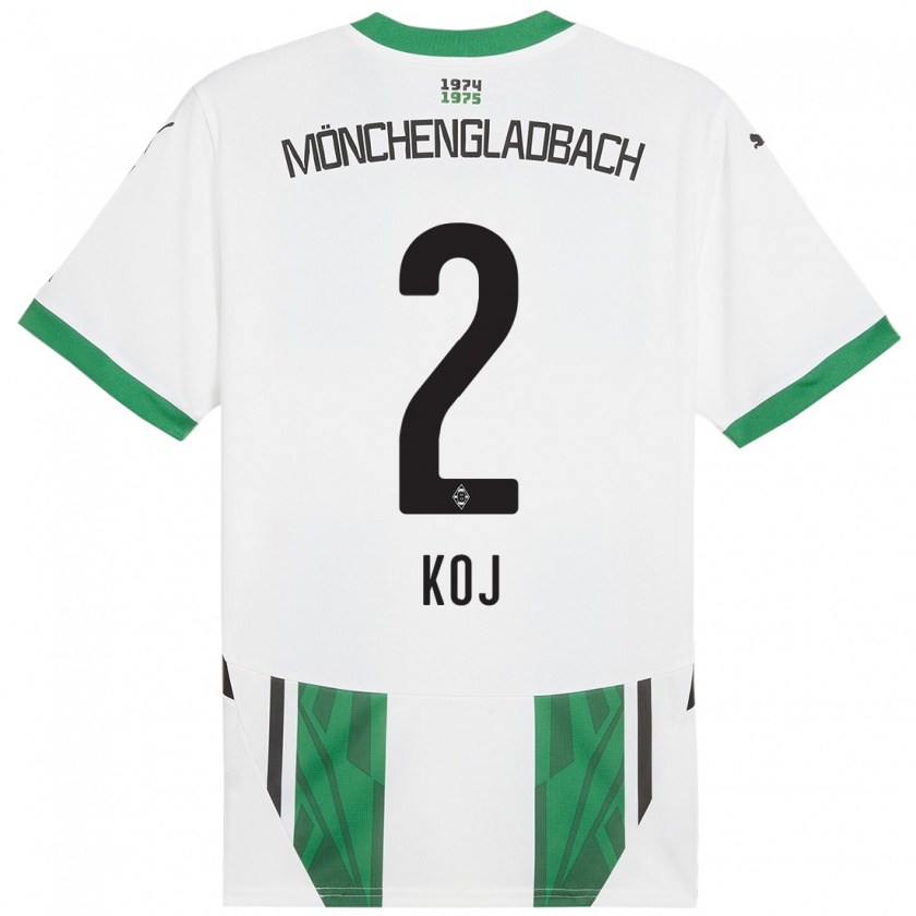 Kandiny Herren Julia Koj #2 Weiß Grün Heimtrikot Trikot 2024/25 T-Shirt