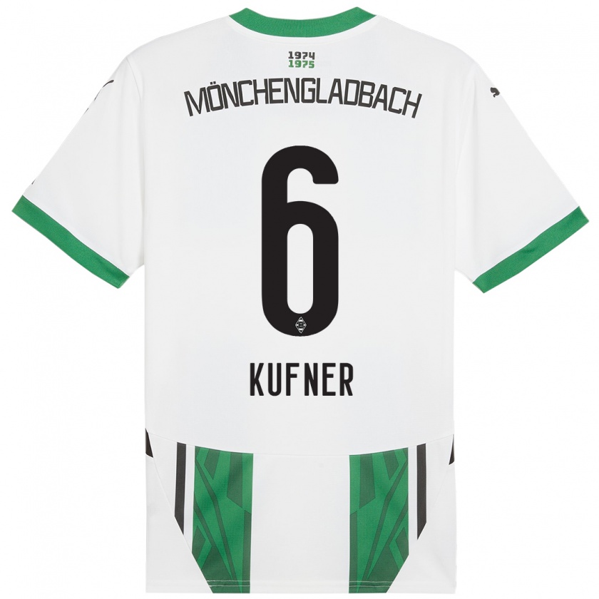 Kandiny Herren Anne-Catherine Kufner #6 Weiß Grün Heimtrikot Trikot 2024/25 T-Shirt