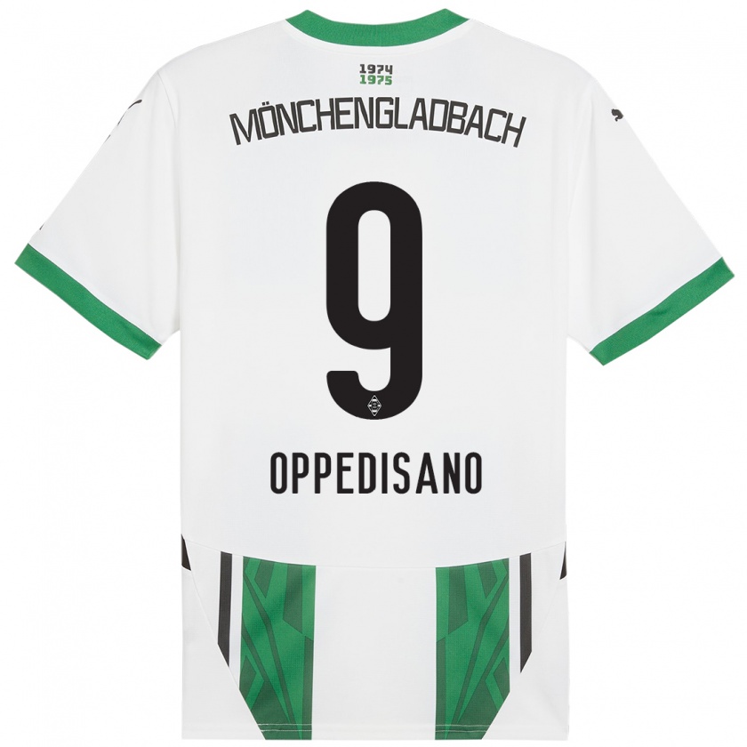 Kandiny Herren Valentina Oppedisano #9 Weiß Grün Heimtrikot Trikot 2024/25 T-Shirt