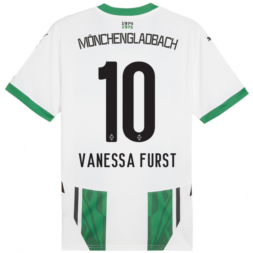 Kandiny Herren Vanessa Fürst #10 Weiß Grün Heimtrikot Trikot 2024/25 T-Shirt