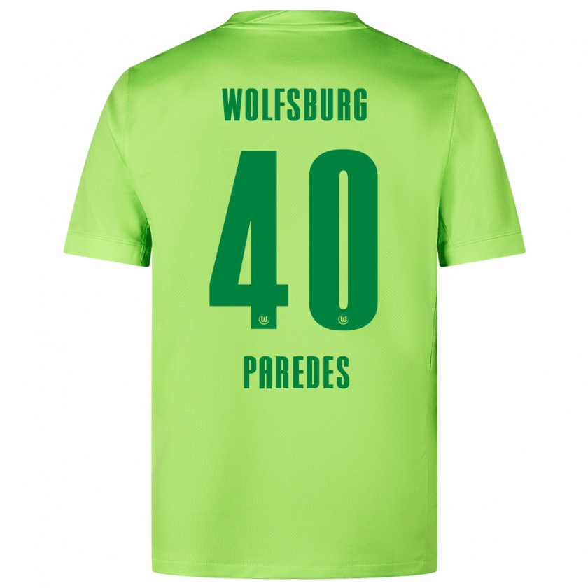 Kandiny Herren Kevin Paredes #40 Fluoreszierendes Grün Heimtrikot Trikot 2024/25 T-Shirt