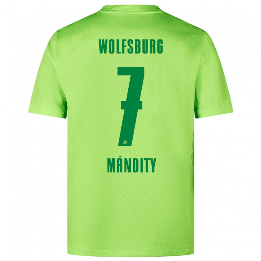 Kandiny Herren Márkó Mándity #7 Fluoreszierendes Grün Heimtrikot Trikot 2024/25 T-Shirt