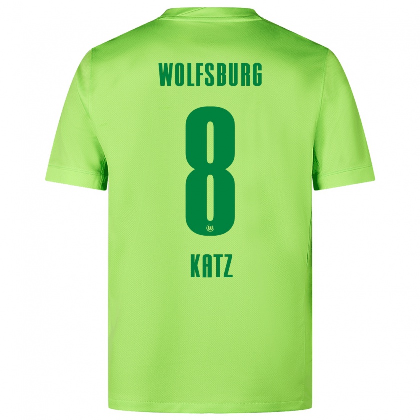 Kandiny Herren Bruno Katz #8 Fluoreszierendes Grün Heimtrikot Trikot 2024/25 T-Shirt