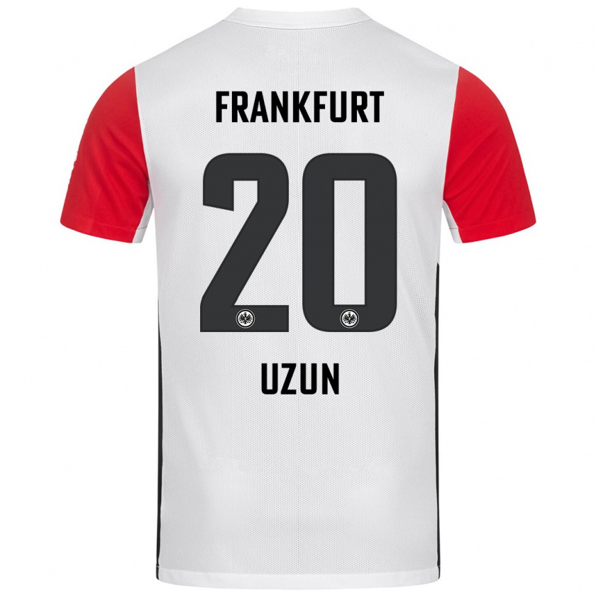 Kandiny Herren Can Uzun #20 Weiß Rot Heimtrikot Trikot 2024/25 T-Shirt