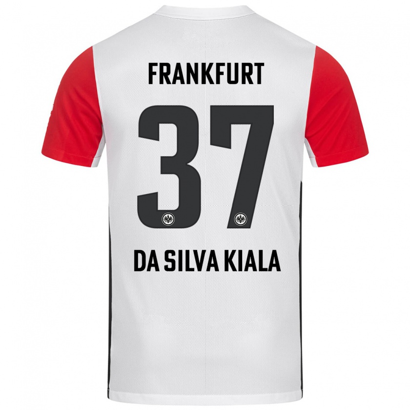 Kandiny Herren Joel Da Silva Kiala #37 Weiß Rot Heimtrikot Trikot 2024/25 T-Shirt