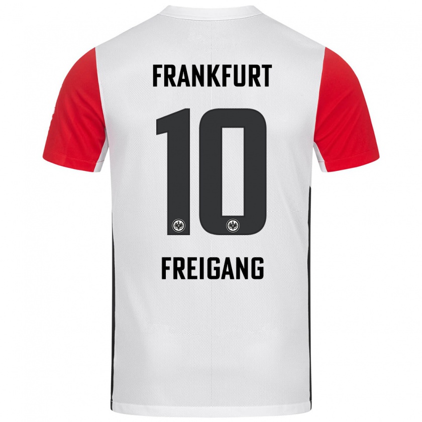 Kandiny Herren Laura Freigang #10 Weiß Rot Heimtrikot Trikot 2024/25 T-Shirt