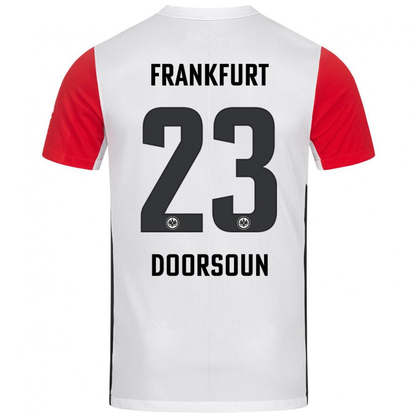 Kandiny Herren Sara Doorsoun #23 Weiß Rot Heimtrikot Trikot 2024/25 T-Shirt