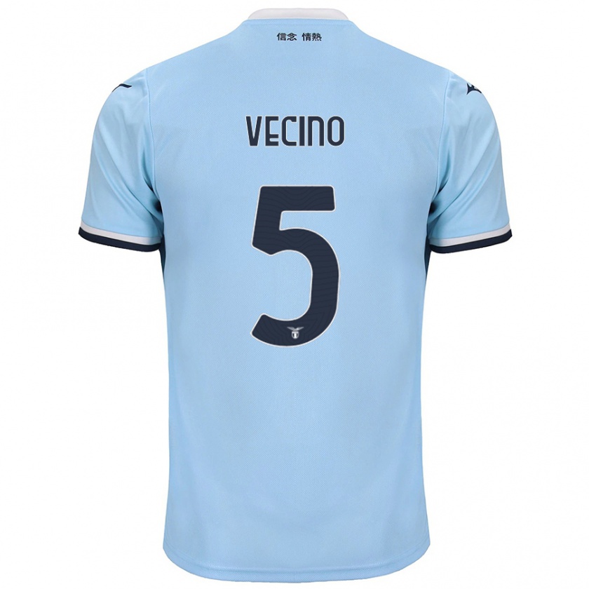 Kandiny Herren Matías Vecino #5 Blau Heimtrikot Trikot 2024/25 T-Shirt