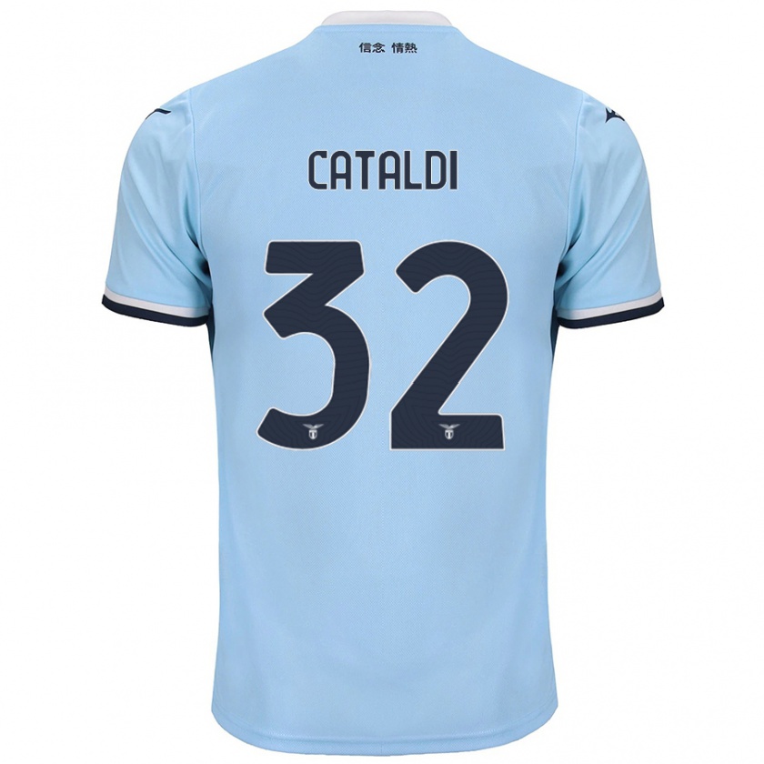 Kandiny Herren Danilo Cataldi #32 Blau Heimtrikot Trikot 2024/25 T-Shirt