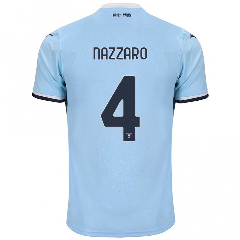 Kandiny Herren Marco Nazzaro #4 Blau Heimtrikot Trikot 2024/25 T-Shirt