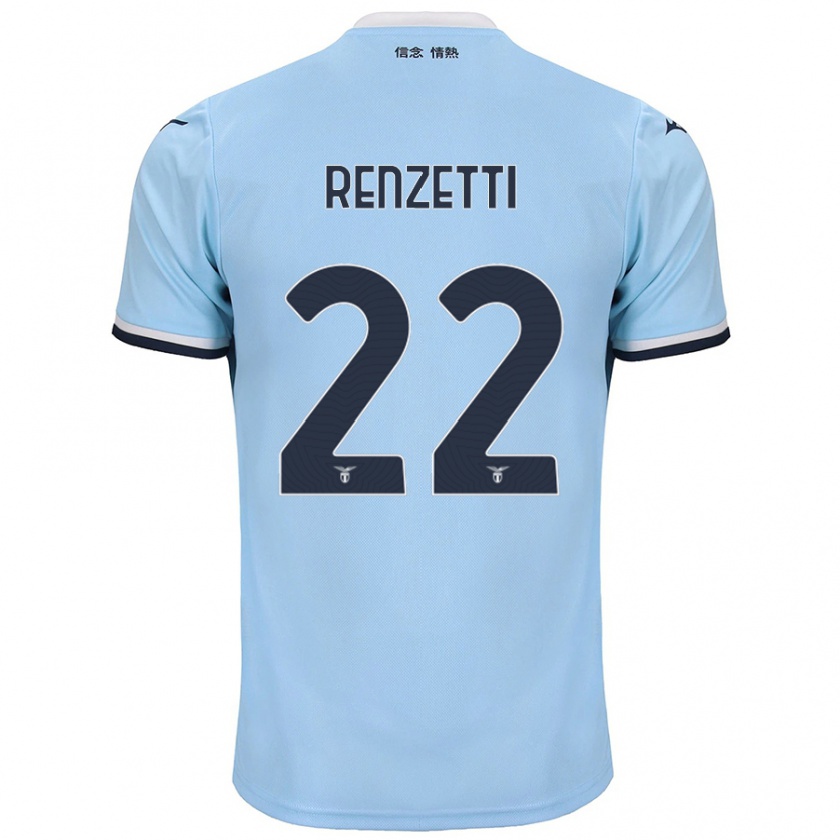 Kandiny Herren Davide Renzetti #22 Blau Heimtrikot Trikot 2024/25 T-Shirt