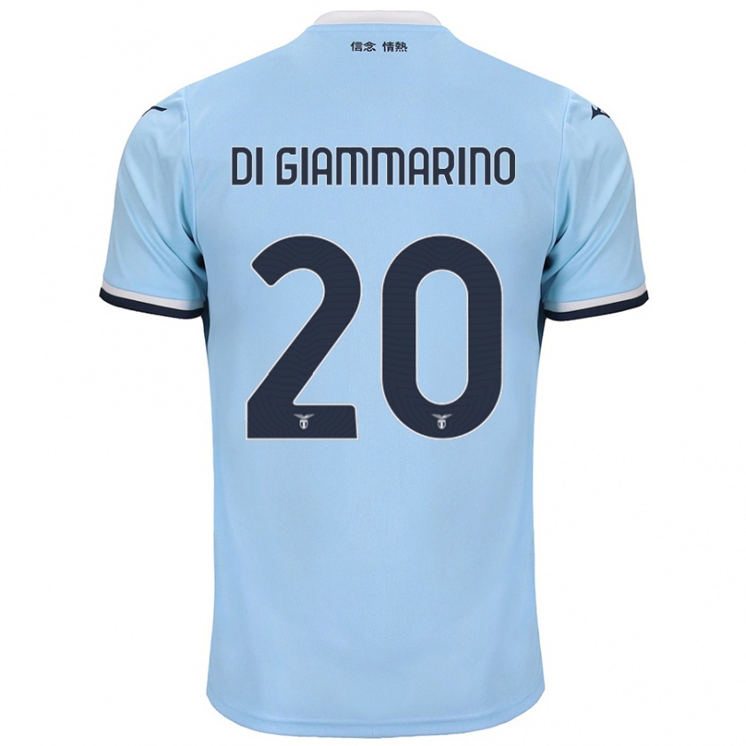 Kandiny Herren Virginia Di Giammarino #20 Blau Heimtrikot Trikot 2024/25 T-Shirt