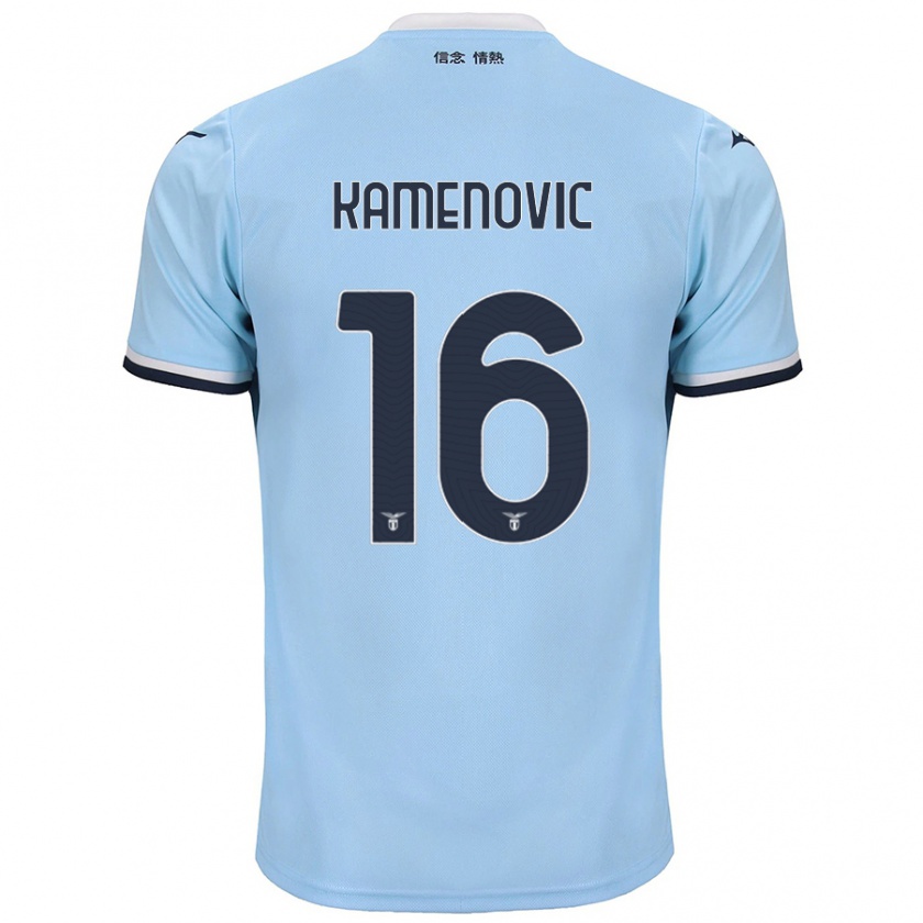 Kandiny Herren Dimitrije Kamenović #16 Blau Heimtrikot Trikot 2024/25 T-Shirt